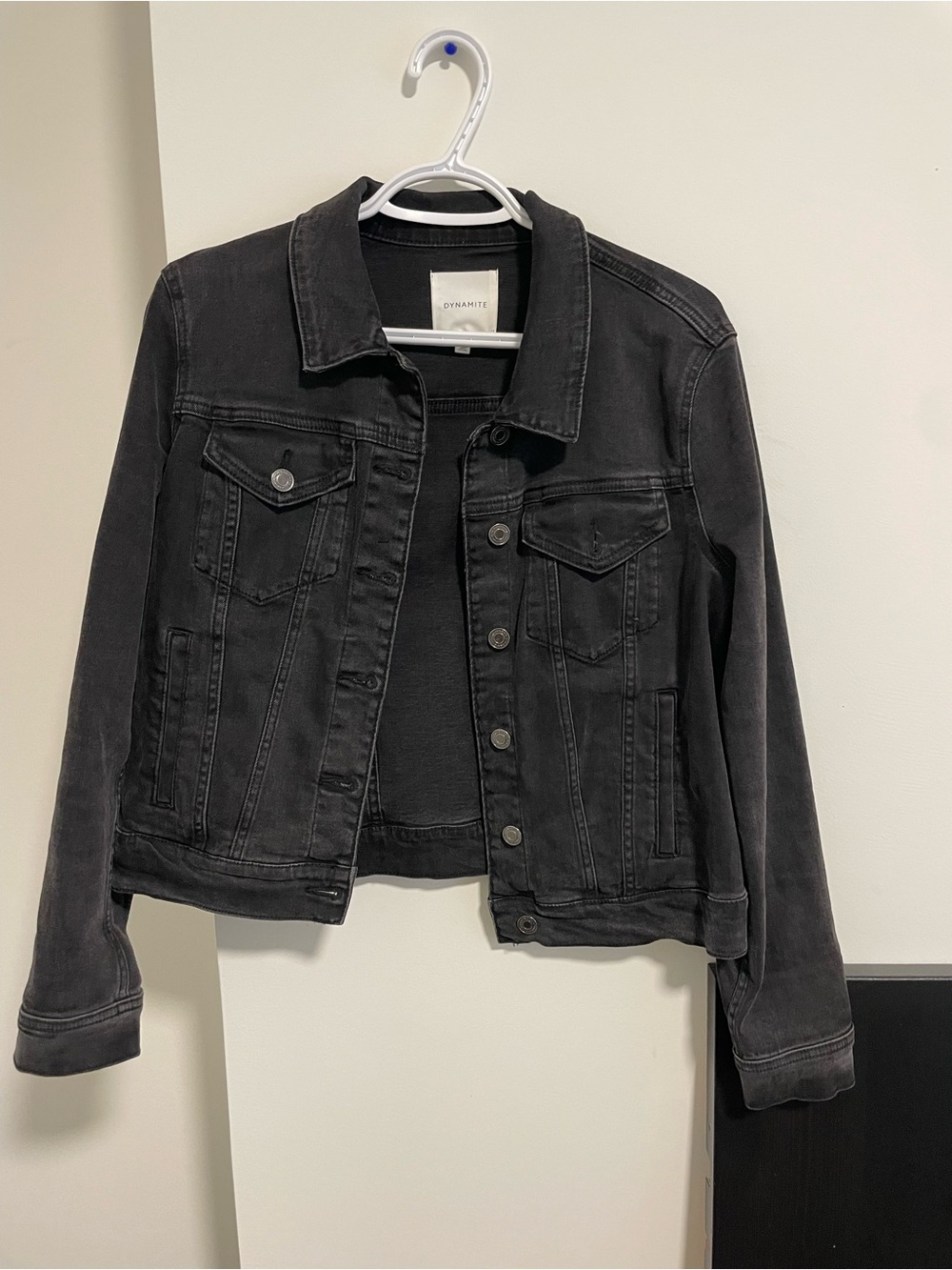 Dynamite Washed Black Denim Jacket - Women